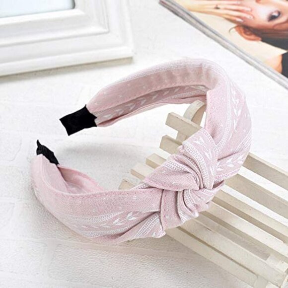 Headbands Women 6 Pack Cotton-Flax Fabric Knot Wide Fashion Workout main image 8